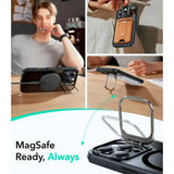 Husa pentru iPhone 16 Pro Max, ESR Classic Hybrid HaloLock Kickstand, negru/transparenta