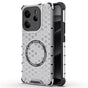Husa pentru Xiaomi Redmi Note 14 4G (Regional), Techsuit HoneyComb Shield MagSafe, alb