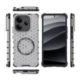 Husa pentru Xiaomi Redmi Note 14 4G (Regional), Techsuit HoneyComb Shield MagSafe, alb
