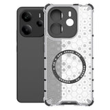 Husa pentru Xiaomi Redmi Note 14 4G (Regional), Techsuit HoneyComb Shield MagSafe, alb