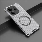 Husa pentru Xiaomi Redmi Note 14 4G (Regional), Techsuit HoneyComb Shield MagSafe, alb