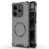 Husa pentru Xiaomi Redmi Note 14 4G (Regional), Techsuit HoneyComb Shield MagSafe, alb