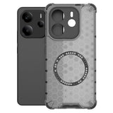 Husa pentru Xiaomi Redmi Note 14 4G (Regional), Techsuit HoneyComb Shield MagSafe, alb