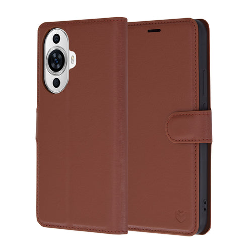 Husa pentru Huawei nova 11, Techsuit Leather Folio, maro