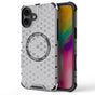 Husa pentru iPhone 16, Techsuit HoneyComb Shield MagSafe, alb