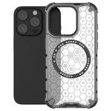 Husa pentru iPhone 15 Pro Max, Techsuit HoneyComb Shield MagSafe, alb