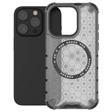 Husa pentru iPhone 15 Pro Max, Techsuit HoneyComb Shield MagSafe, alb