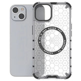Husa pentru iPhone 14, Techsuit HoneyComb Shield MagSafe, alb