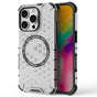 Husa pentru iPhone 16 Pro, Techsuit HoneyComb Shield MagSafe, alb