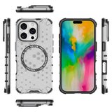 Husa pentru iPhone 16 Pro, Techsuit HoneyComb Shield MagSafe, alb