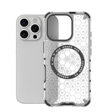 Husa pentru iPhone 16 Pro Max, Techsuit HoneyComb Shield MagSafe, alb
