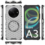 Husa pentru Xiaomi Redmi A3, Techsuit HoneyComb Shield MagSafe, alb