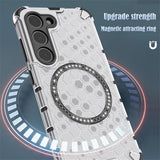Husa pentru Xiaomi Redmi A3, Techsuit HoneyComb Shield MagSafe, alb