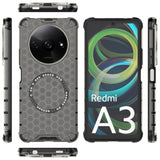 Husa pentru Xiaomi Redmi A3, Techsuit HoneyComb Shield MagSafe, alb