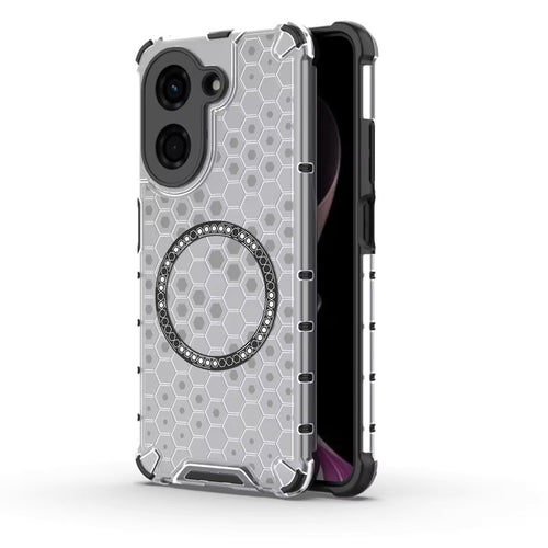Husa pentru Xiaomi Redmi A5 4G (Regional), Techsuit HoneyComb Shield MagSafe, alb