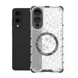 Husa pentru Samsung Galaxy S25 Edge, Techsuit HoneyComb Shield MagSafe, alb