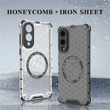 Husa pentru Samsung Galaxy S25 Edge, Techsuit HoneyComb Shield MagSafe, alb