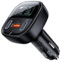 Incarcator auto Acefast (B5), Incarcare rapida, OLED Afisaj digital, 2x Type-C, USB, 101W, Zinc Alloy, negru