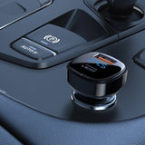 Incarcator auto Acefast (B4), cu Afisaj digital, Incarcare rapida, USB, Type-C, 66W, negru