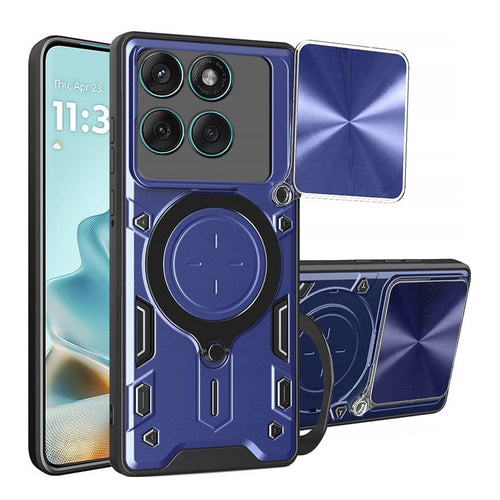 Husa pentru Motorola Edge 60 Fusion, Techsuit CamGuard Pro, albastru