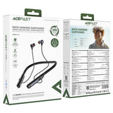Casti wireless Acefast Casti Bluetooth (N5), Behind the Head, Neckband, Bluetooth 5.4, LED Afisaj, IPX4, 200mAh, negru