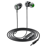 Casti cu Fir Acefast (L4), 3.5mm Jack, In-Ear, Control Integrat, Flexibil, 1.2m, Negru