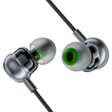 Casti cu Fir Acefast (L4), 3.5mm Jack, In-Ear, Control Integrat, Flexibil, 1.2m, Negru