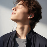 Casti cu Fir Acefast (L4), 3.5mm Jack, In-Ear, Control Integrat, Flexibil, 1.2m, Negru