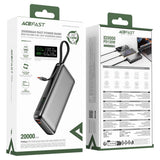 Baterie Externa Acefast (M22-20000), cu Cable, Type-C, 20000mAh, 74Wh, PD130W, Two-Way Incarcare Rapida, Afisaj LED