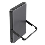 Baterie Externa Acefast Magnetic Wireless (M16-5000), cu Pliabil Stand, USB-C Port, 5000mAh, PD18W, Indicator LED, Negru