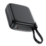 Baterie Externa Acefast (M15-10000), cu Type-C Cable + Port, 10000mAh, 38.5Wh, PD20W, Indicator LED, Negru