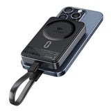 Baterie Externa Acefast Magnetic (M11-10000), Type-C, 10000mAh, 38.5Wh, PD30W, Qi2 Certified, Indicator LED, Negru
