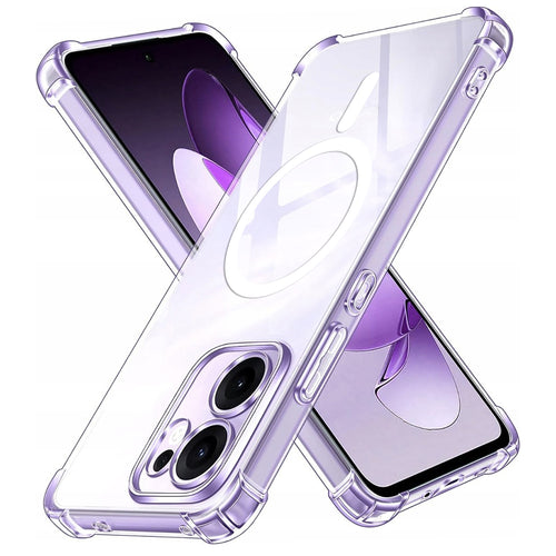 Husa pentru OPPO Reno13 F 4G, Techsuit Shockproof Clear Silicone MagSafe, transparenta