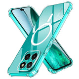 Husa pentru Honor X8c, Techsuit Shockproof Clear Silicone MagSafe, transparenta