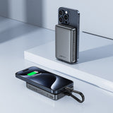 Baterie Externa Acefast Wireless Magnetic (M10-10000), cu Type-C Cablu, 0.1m, 2x USB-C, 10000mAh, 30W, Indicator LED