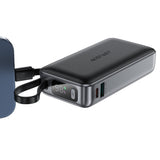 Baterie Externa Acefast (M7-10000), cu Type-C Cable, USB-C, USB, 10000mAh, 30W, Afisaj Digital, Dirt-Resistant, Negru