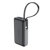 Baterie Externa Acefast (M7-10000), cu Type-C Cable, USB-C, USB, 10000mAh, 30W, Afisaj Digital, Dirt-Resistant, Negru