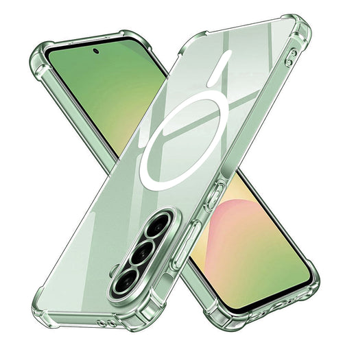Husa pentru Samsung Galaxy A56 5G, Techsuit Shockproof Clear Silicone MagSafe, transparenta