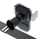 Suport auto Acefast cu Incarcare Wireless (D39), pentru Grila ventilatie, cu Solar Panel, Baterie, Automatic Arms, negru