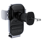 Suport auto Acefast cu Incarcare Wireless (D39), pentru Grila ventilatie, cu Solar Panel, Baterie, Automatic Arms, negru