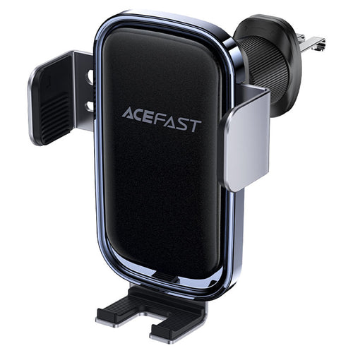 Suport auto Acefast cu Incarcare Wireless (D39), pentru Grila ventilatie, cu Solar Panel, Baterie, Automatic Arms, negru