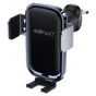 Suport auto Acefast cu Incarcare Wireless (D39), pentru Grila ventilatie, cu Solar Panel, Baterie, Automatic Arms, negru