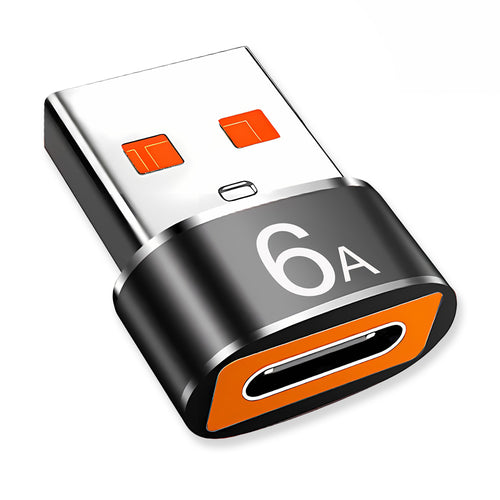 Adaptor Techsuit Premium OTG Adapter Hyperport (A4), Type-C to USB, 5Gbps, 6A, 120W, Converter pentru Phone