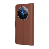 Husa pentru Realme 12 Pro, Techsuit Leather Folio, maro