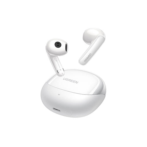 Casti wireless UGREEN HiTune H6 Pro WS203 (35873), Bluetooth 5.3, Adaptive ANC, Spatial Sound, Hi-Res, IPX5, alb