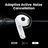 Casti wireless UGREEN HiTune H6 Pro WS203 (35873), Bluetooth 5.3, Adaptive ANC, Spatial Sound, Hi-Res, IPX5, alb