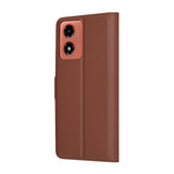 Husa pentru Motorola Moto G04, Techsuit Leather Folio, maro