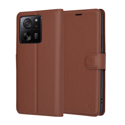 Husa pentru Xiaomi 13T, Techsuit Leather Folio, maro