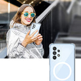 Husa pentru Honor X9c, Techsuit Shockproof Clear Silicone MagSafe, transparenta