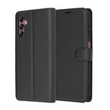 Husa pentru Samsung Galaxy A14 5G, Techsuit Leather Folio, maro